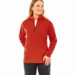 Gerecycled microfleece met ritskraag — productfoto 2