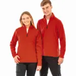 Gerecycled microfleece met ritskraag — productfoto 3