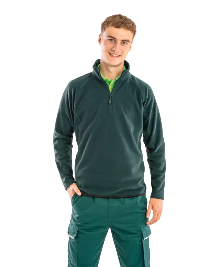 Gerecycled microfleece met ritskraag — productfoto 4