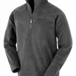 Gerecycled microfleece met ritskraag, grey — productfoto 7