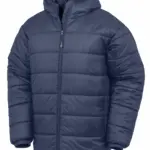 Gerecyclede donsparka, navy — productfoto 3