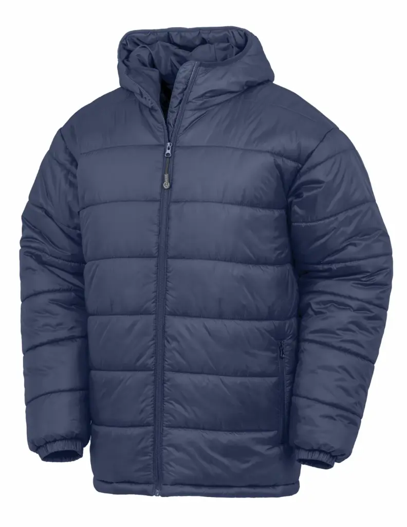 PS_R910X_NAVY - Hidalgo Gerecyclede donsparka, navy — productfoto 3