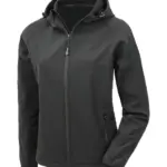 3-laagse gerecycleerde softshell met capuchon voor dames — productfoto 2
