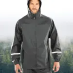 Waterdichte Prism PU-jas met reflecterende banden. — productfoto 2