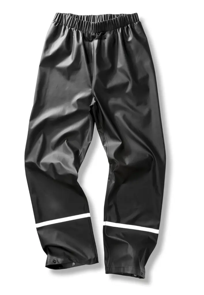 Prism PU waterdichte broek met reflecterende strips, black — productfoto 5
