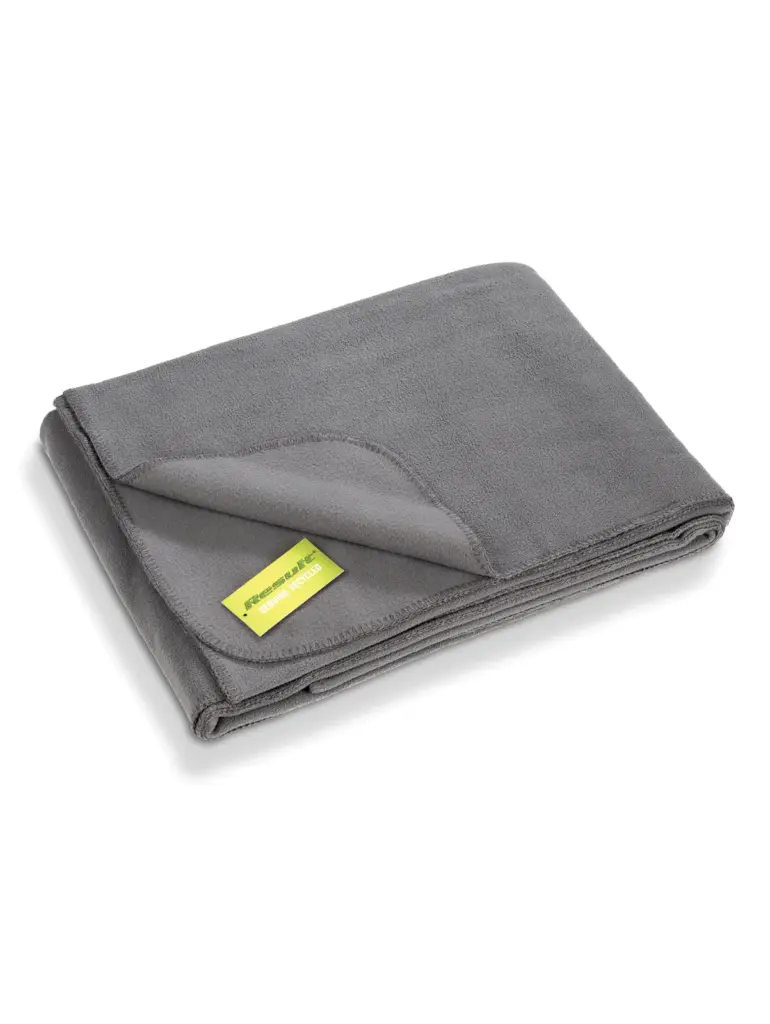 Deken in gerecycleerde fleece, grey