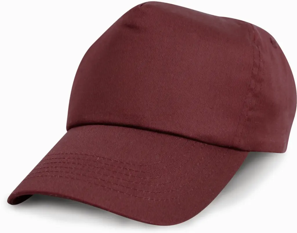 Katoenen pet, burgundy — productfoto 5