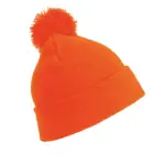 Pomponmuts Beanie, fluorescent orange — productfoto 6