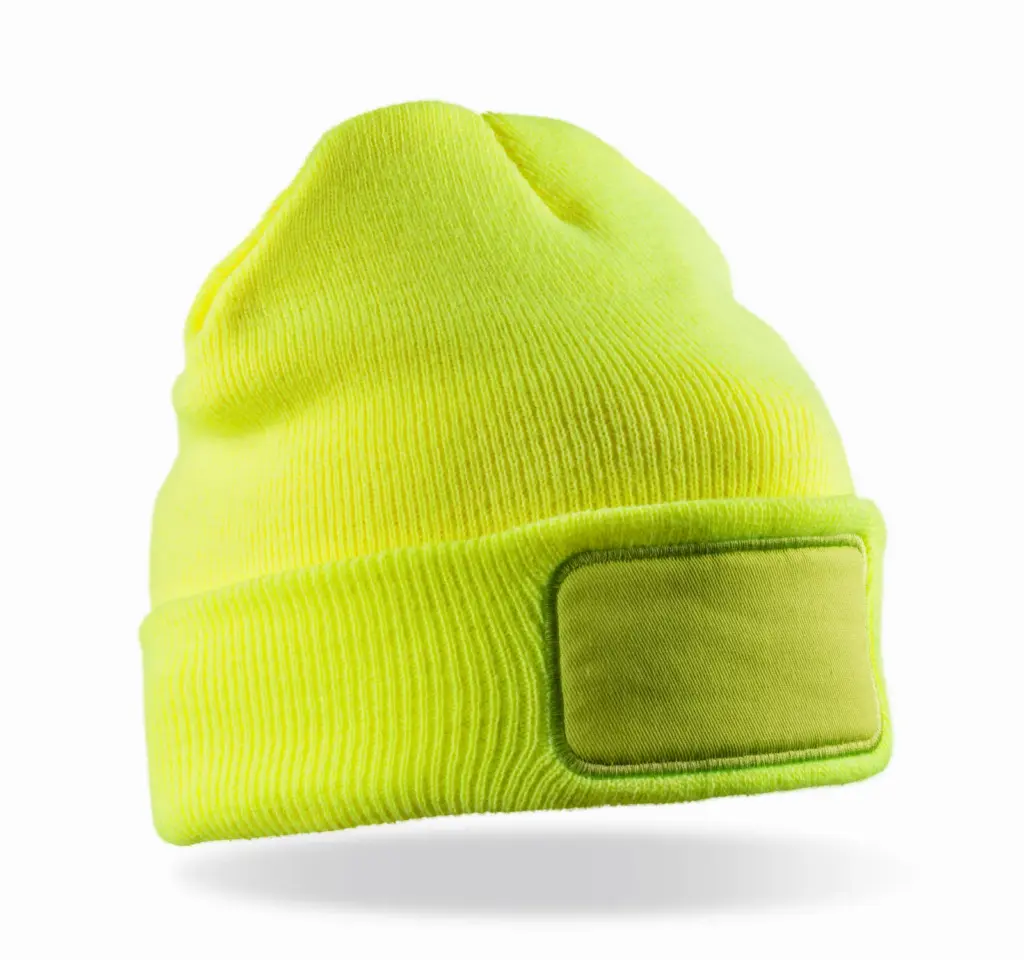 PS_RC034X-FS_YELLOW - Hidalgo Bedrukbare muts in dubbel dubbel Thinsulate™, yellow — productfoto 6