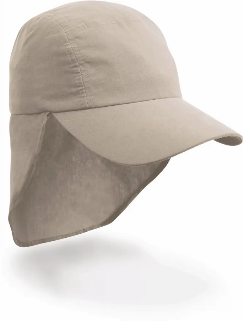 PS_RC069X_DESERTKHAKIBEIGE - Hidalgo-werbeartikel Legionnaires cap, desert khaki beige — productfoto 2