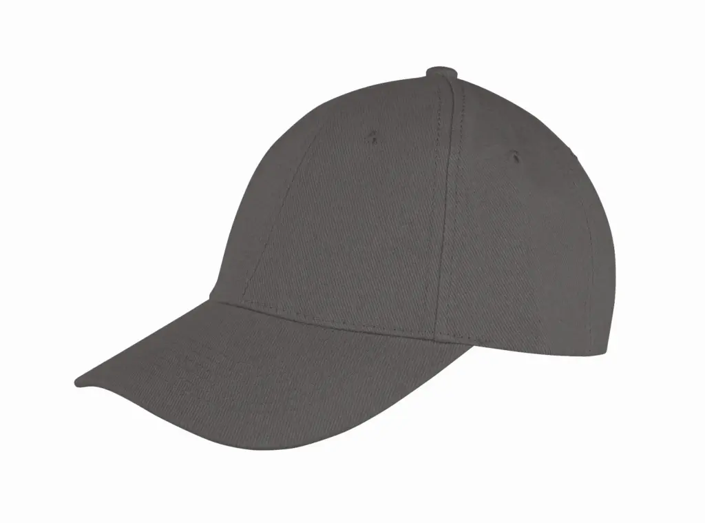 PS_RC081X_CHARCOALGREY - Hidalgo-werbeartikel Memphis low-profile pet van geborsteld katoen, charcoal grey — productfoto 9