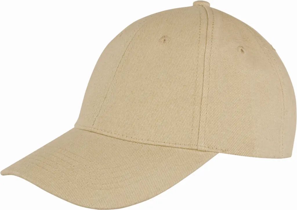 PS_RC081X_KHAKIBEIGE - Hidalgo-werbeartikel Memphis low-profile pet van geborsteld katoen, khaki beige — productfoto 13