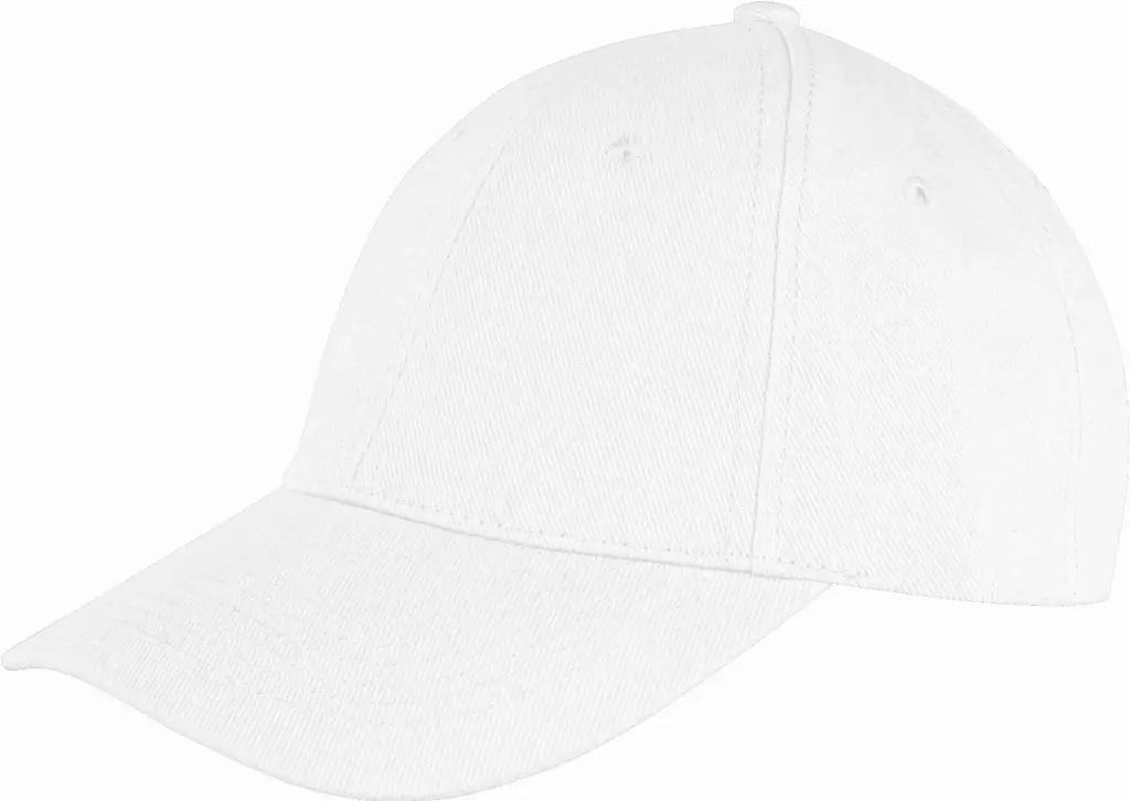 PS_RC081X_WHITE - Hidalgo-werbeartikel Memphis low-profile pet van geborsteld katoen, white — productfoto 21