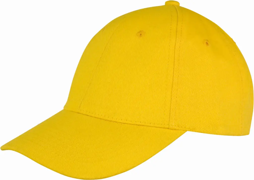 PS_RC081X_YELLOW - Hidalgo-werbeartikel Memphis low-profile pet van geborsteld katoen, yellow — productfoto 22