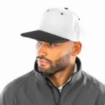 RC082X_2025 - Hidalgo-werbeartikel Tweekleurige bronx original snapbackpet met platte klep