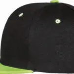 Tweekleurige bronx original snapbackpet met platte klep, black / lime — productfoto 4
