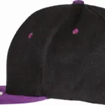 Tweekleurige bronx original snapbackpet met platte klep, black / purple — productfoto 5