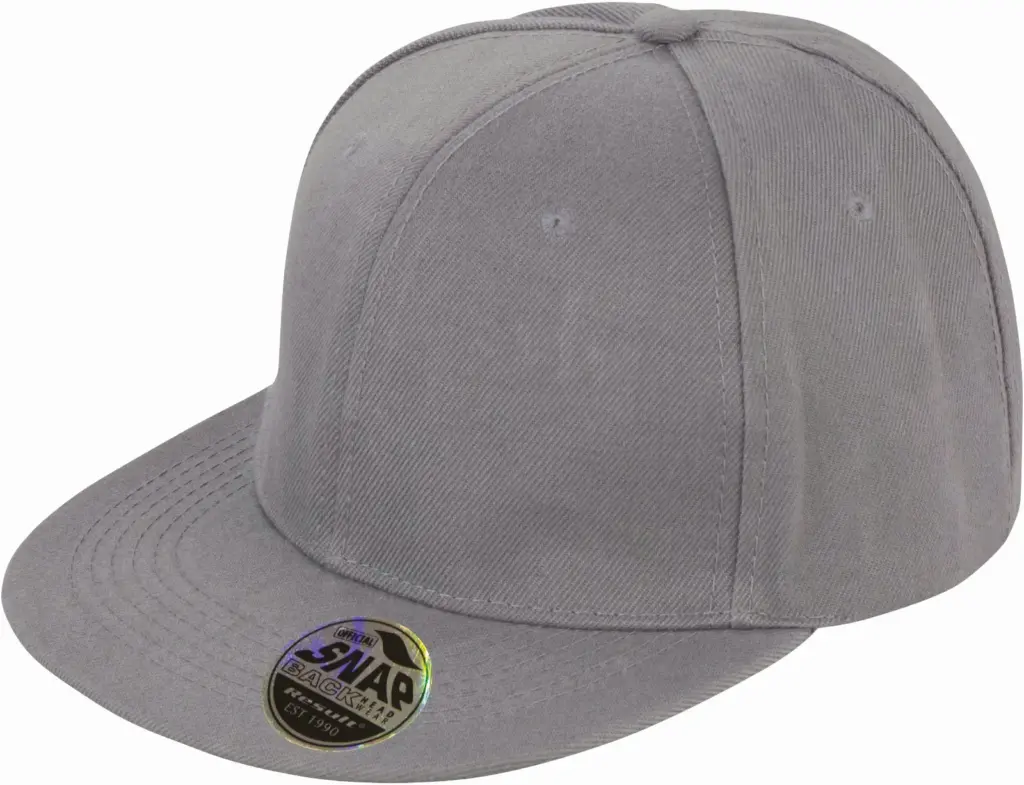 PS_RC083X_HEATHERGREY - Hidalgo-werbeartikel Bronx Original snapbackpet met platte klep, heather grey — productfoto 5