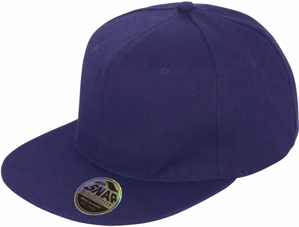 PS_RC083X_NAVY - Hidalgo-werbeartikel Bronx Original snapbackpet met platte klep, navy — productfoto 6