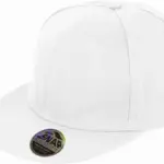 PS_RC083X_WHITE - Hidalgo-werbeartikel Bronx Original snapbackpet met platte klep, white — productfoto 9