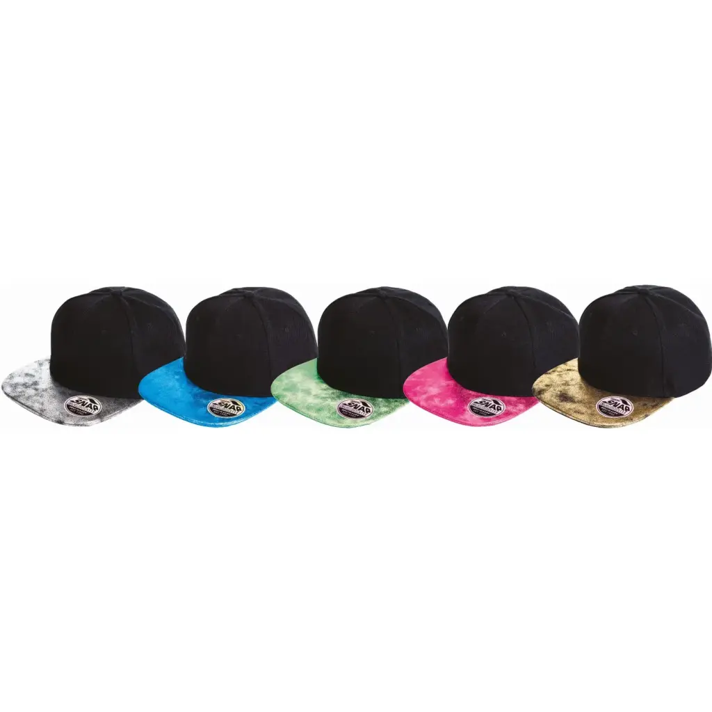 RC087X-3_2018 - Hidalgo-werbeartikel Bronx glitter snapbackpet met platte klep — productfoto 3