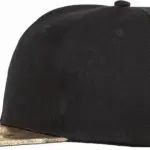 Bronx glitter snapbackpet met platte klep, black / gold — productfoto 4