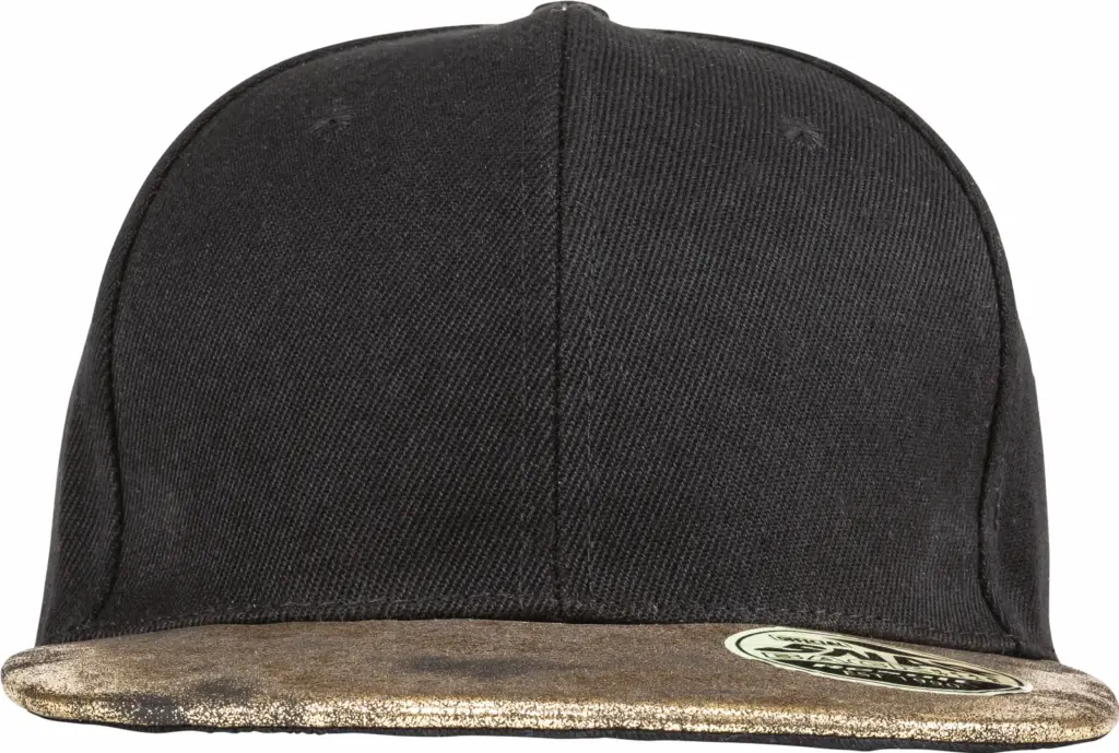 Bronx glitter snapbackpet met platte klep, black / gold — productfoto 5