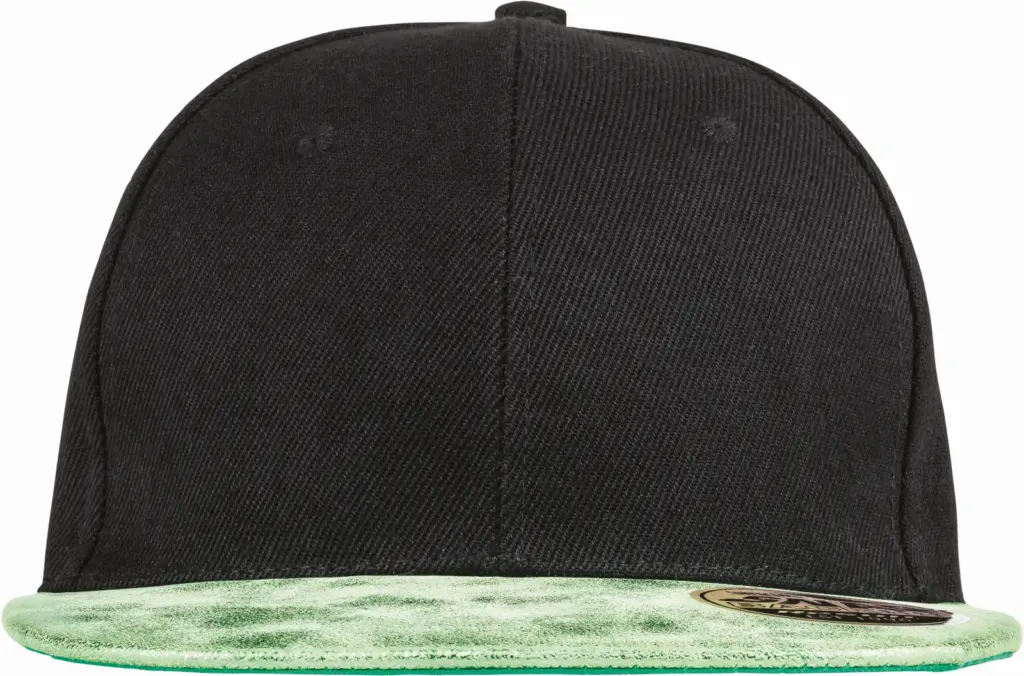 Bronx glitter snapbackpet met platte klep, black / green — productfoto 6
