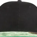 Bronx glitter snapbackpet met platte klep, black / green — productfoto 6