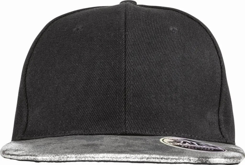 Bronx glitter snapbackpet met platte klep, black / silver — productfoto 8