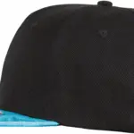 PS_RC087X-S_BLACK-TURQUOISE - Hidalgo-werbeartikel Bronx glitter snapbackpet met platte klep, black / turquoise — productfoto 8