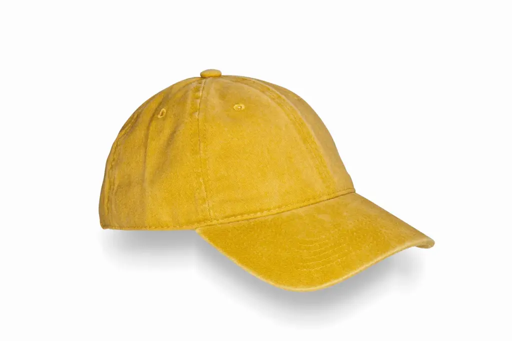 Vintage pet van puur katoen, vintage mustard — productfoto 6