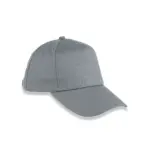 RC096X - 5-panel pet van biologisch katoen, grey — productfoto 3