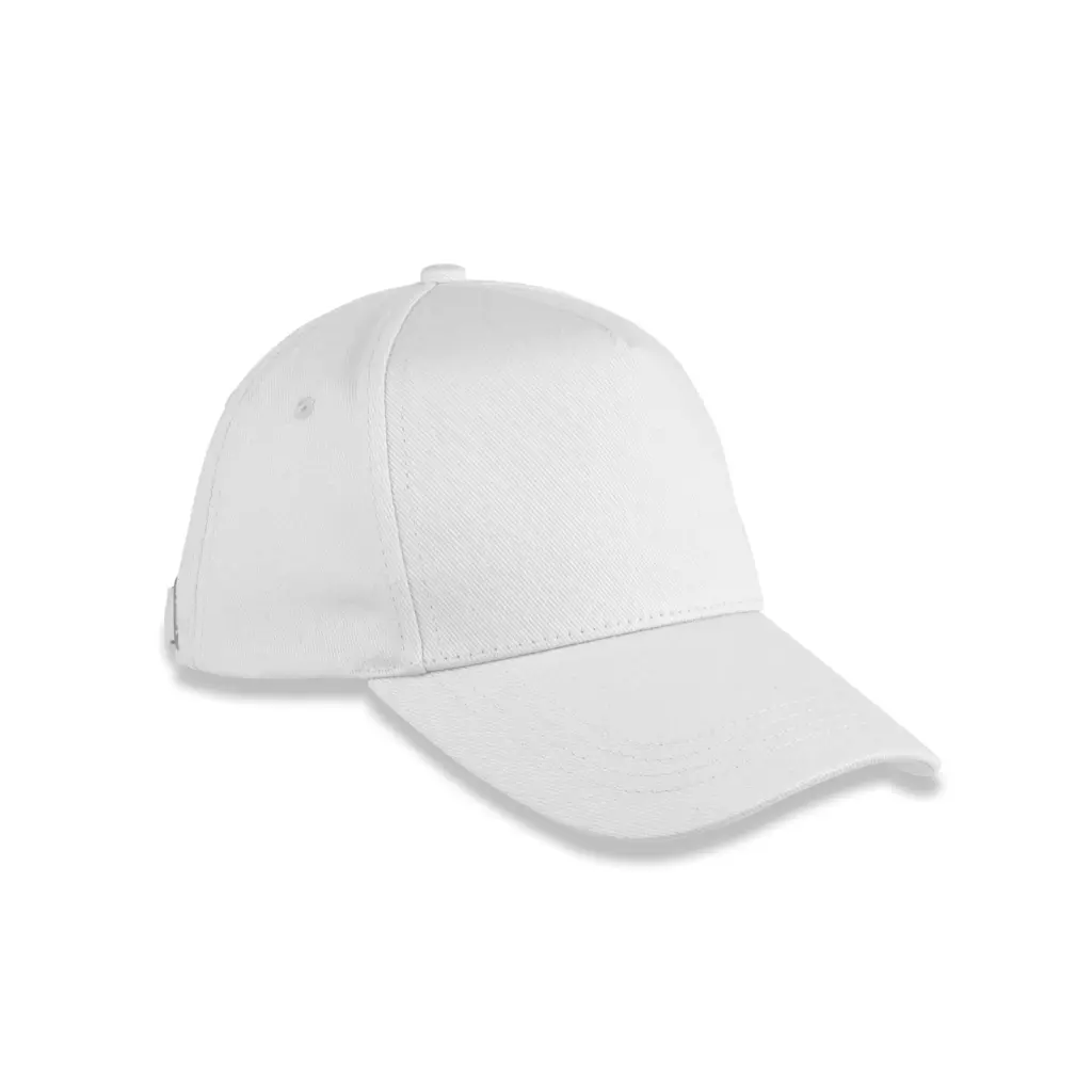 RC096X - 5-panel pet van biologisch katoen, white — productfoto 7