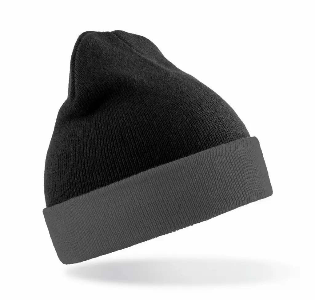 PS_RC930X-S_BLACK-GREY - Hidalgo Gerecyclede klassieke muts, black / grey — productfoto 5