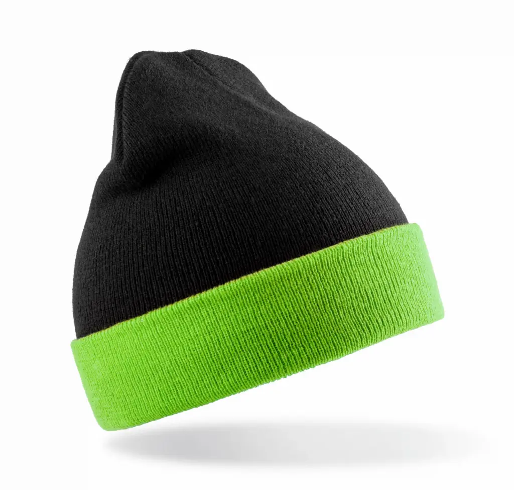 PS_RC930X-S_BLACK-LIME - Hidalgo Gerecyclede klassieke muts, black / lime — productfoto 6