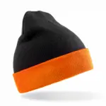 PS_RC930X-S_BLACK-ORANGE - Hidalgo Gerecyclede klassieke muts, black / orange — productfoto 7