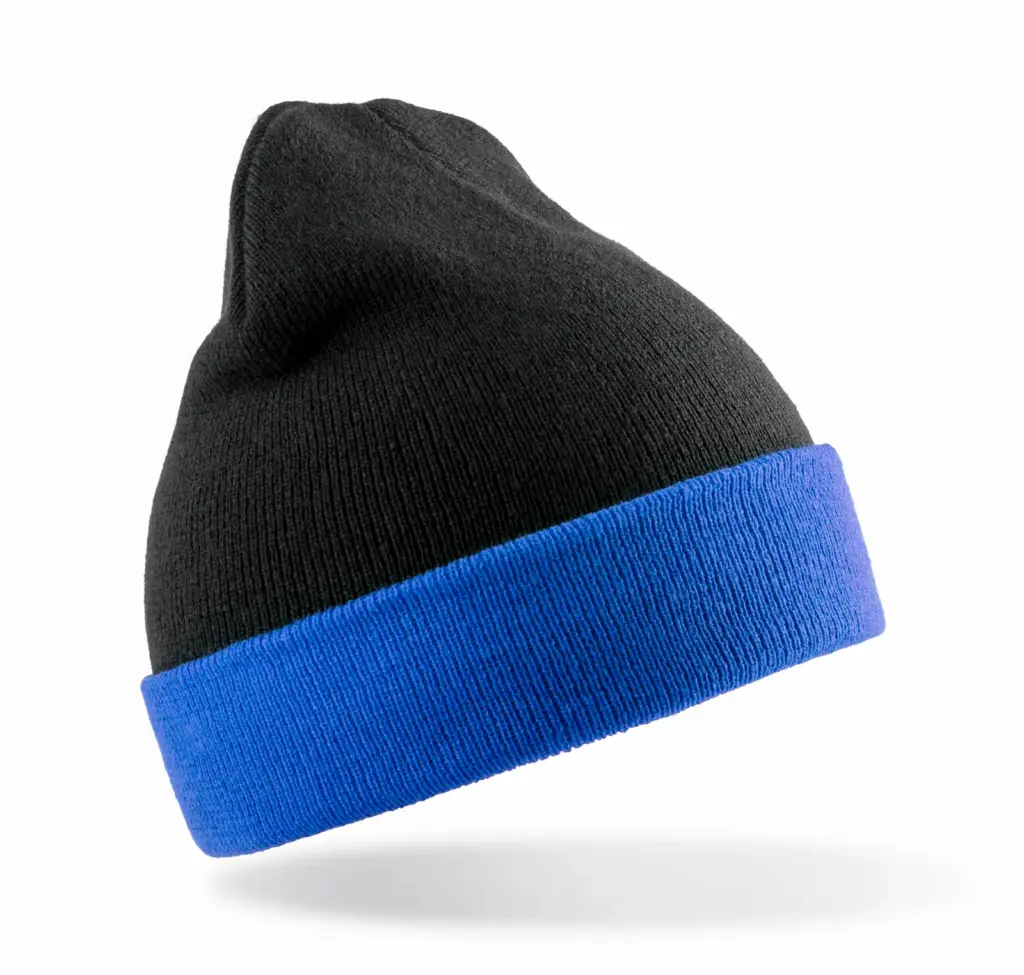 PS_RC930X-S_BLACK-ROYAL - Hidalgo Gerecyclede klassieke muts, black / royal — productfoto 9