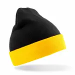 PS_RC930X-S_BLACK-YELLOW - Hidalgo Gerecyclede klassieke muts, black / yellow — productfoto 10