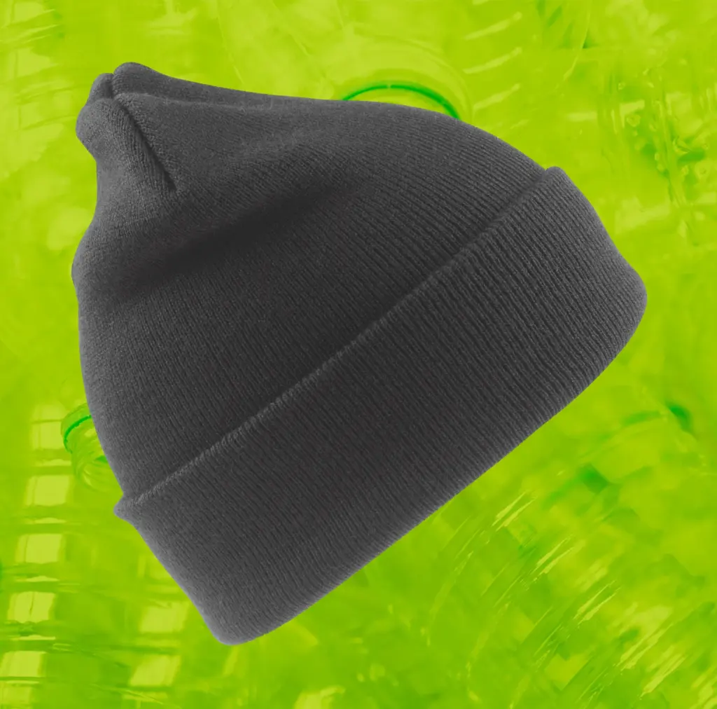 Gerecyclede Thinsulate™ muts, charcoal — productfoto 4