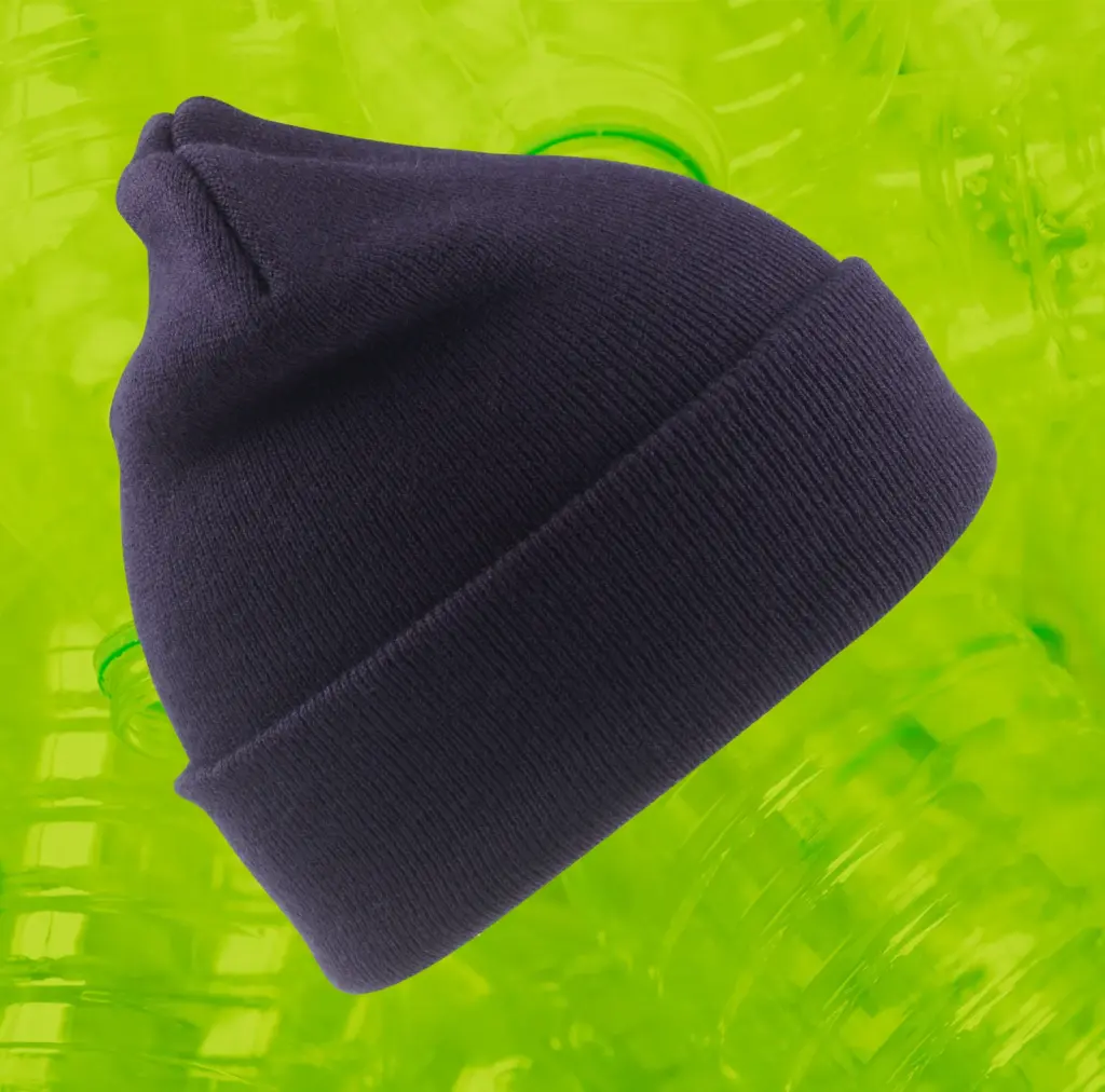 Gerecyclede Thinsulate™ muts, navy — productfoto 5