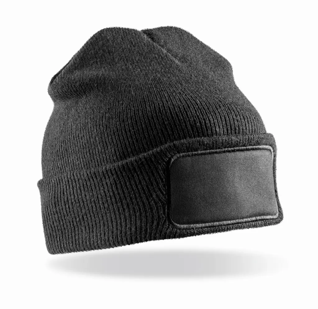 Bedrukbare muts van gerecycled Thinsulate™, black — productfoto 5