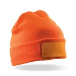 Bedrukbare muts van gerecycled Thinsulate™, fluorescent orange — productfoto 6
