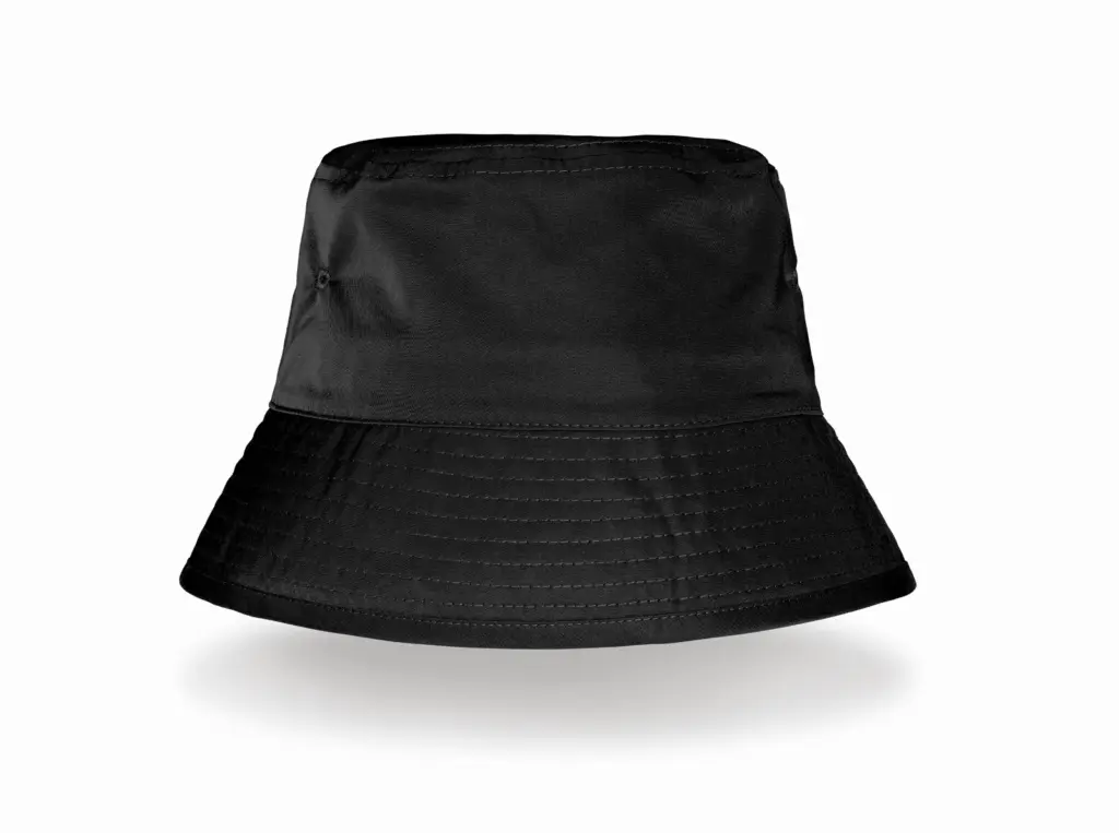 Gerecyclede bucket hat, black — productfoto 2