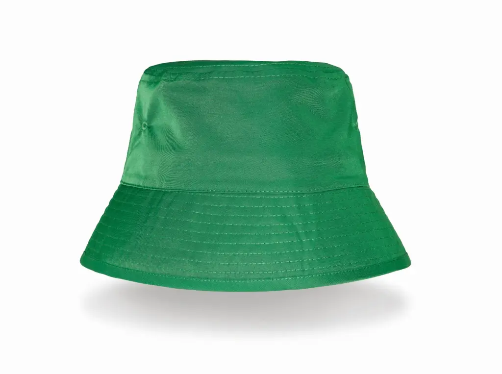 Gerecyclede bucket hat, kelly green — productfoto 4