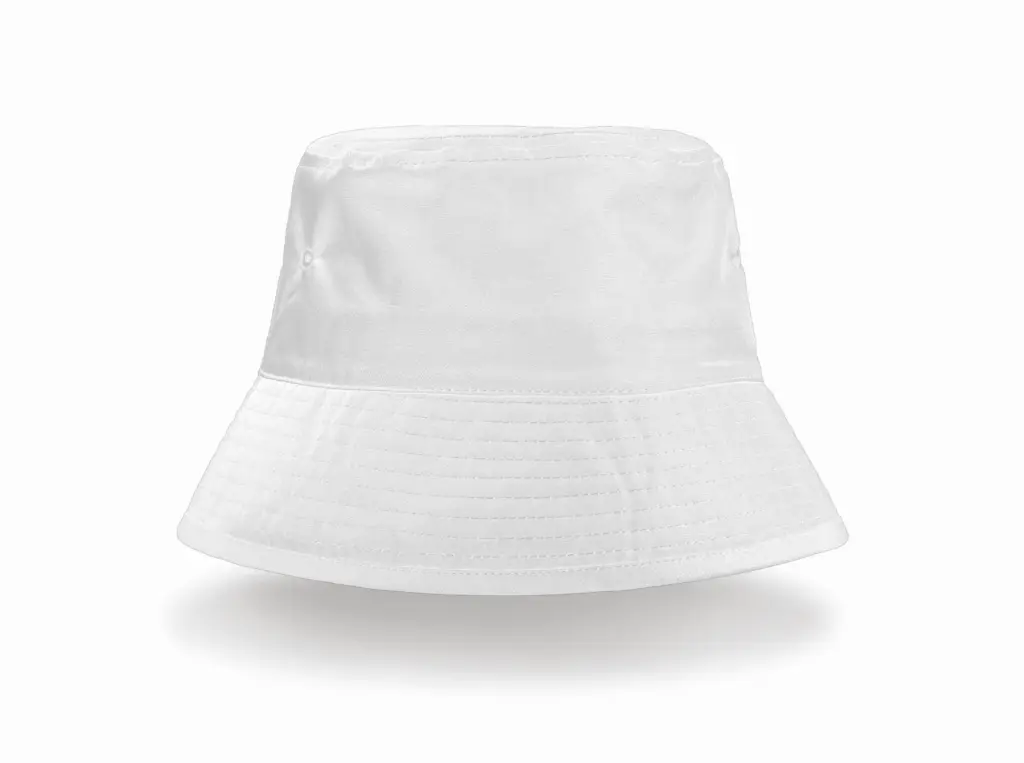 Gerecyclede bucket hat, white — productfoto 8