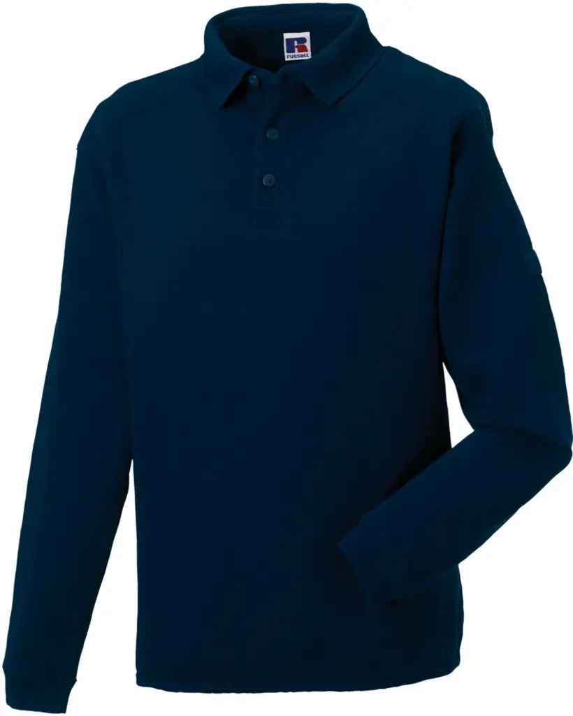 PS_RU012M_FRENCHNAVY - Hidalgo-werbeartikel Heavy Duty sweater met kraag, french navy — productfoto 6