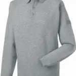 PS_RU012M_LIGHTOXFORD - Hidalgo-werbeartikel Heavy Duty sweater met kraag, light oxford — productfoto 7