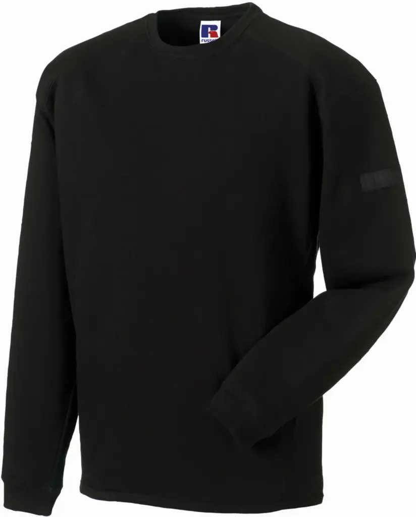 Heavy Duty ronde hals sweater, black — productfoto 3