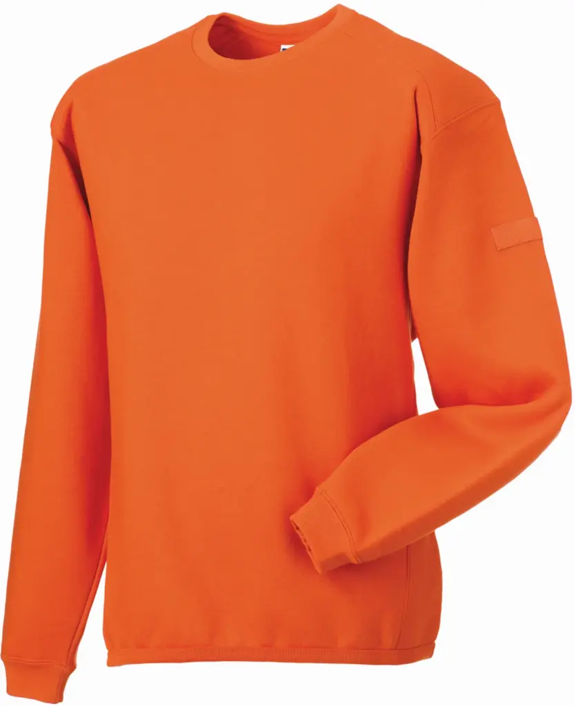 Heavy Duty ronde hals sweater, orange — productfoto 8